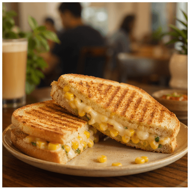 Grilled Cheese Corn Sandwich