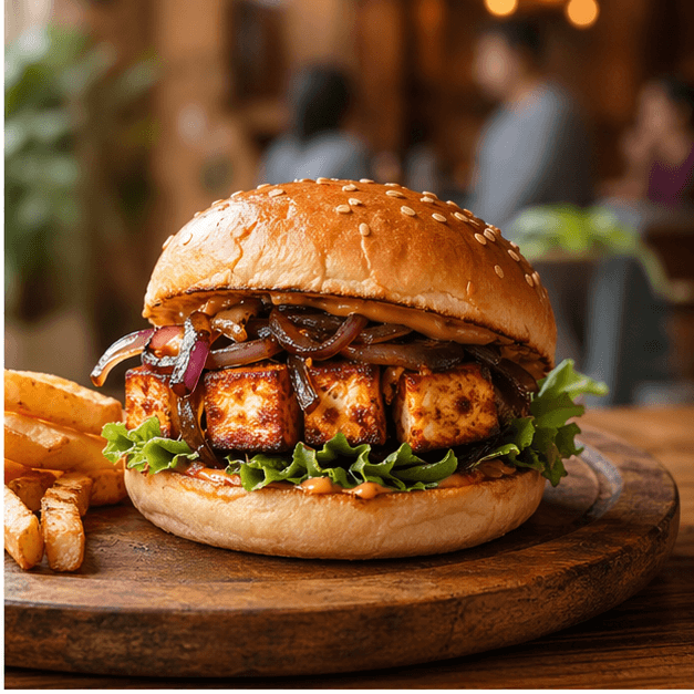 Spicy Paneer Burger